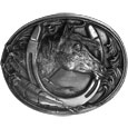 Horse Head Antiqued Belt Buckle